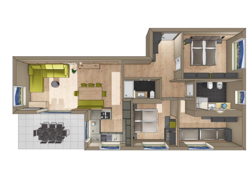 Rienz Alpine City Lofts Bruneck Exterior foto